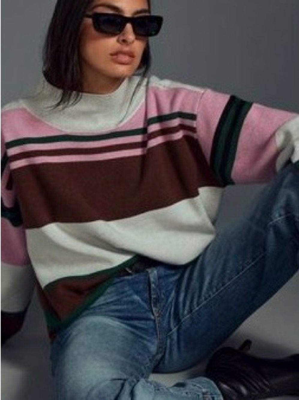 The Carys Mock-Neck Sweater by Maeve Anthropologie
